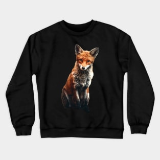 Realistic fox Crewneck Sweatshirt